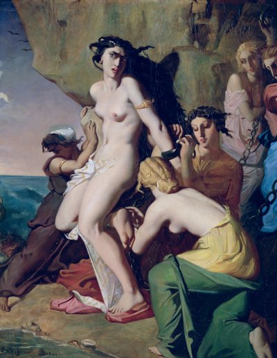 Andromeda Tied to the Rock by the Nereids, 1840 by Théodore Chassériau